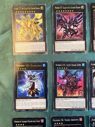 Lotto 17 Mostri YuGiOh Numeri ITA
