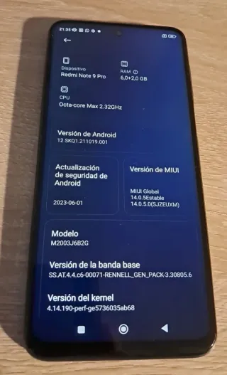 Xiaomi Redmi Note 9 Pro Negro