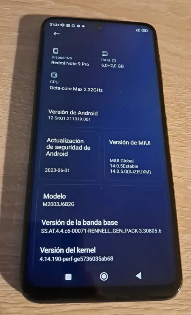 Xiaomi Redmi Note 9 Pro Negro