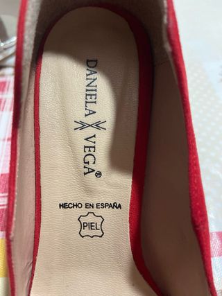 Zapatos rojos tacón talla 37
