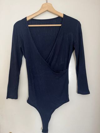 Body cruzado escotado azul marino 36/38