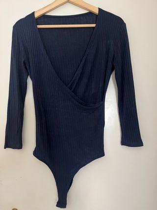 Body cruzado escotado azul marino 36/38