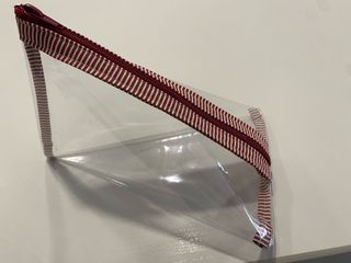 Bolsa transparente hecha a mano