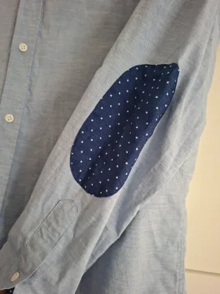 Camisa azul Massimo Dutti hombre