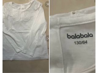Maglia Balabala bambina 8 anni bianca