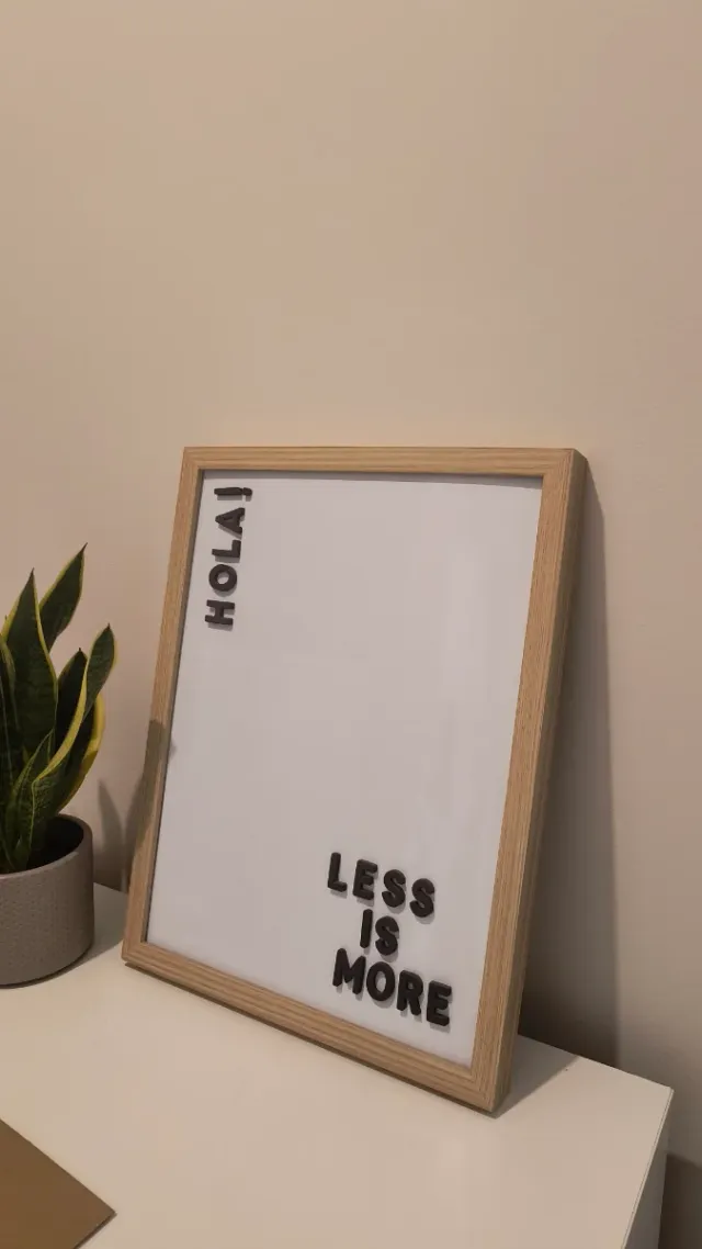 Quadro magnetico con lettere (Muy Mucho)