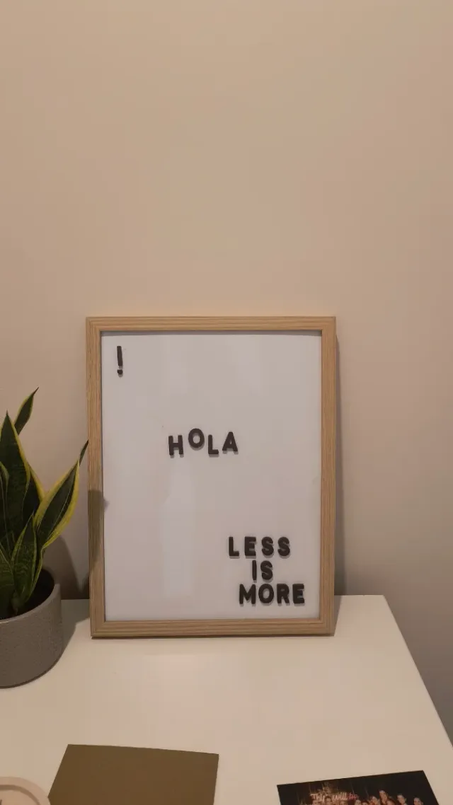 Quadro magnetico con lettere (Muy Mucho)