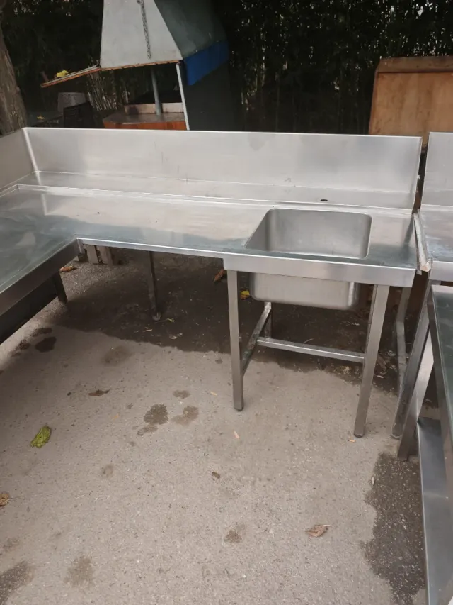 Fregadero de acero inoxidable de 1 seno