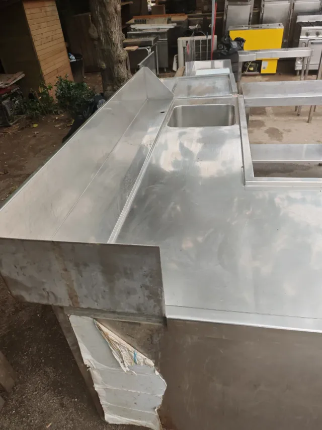 Fregadero de acero inoxidable de 1 seno