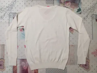 Maglioncino bianco bambina taglia 9-10 anni (134)