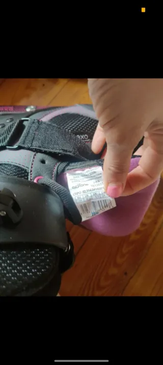 Patines en línea Oxelo active fit.3 negros y rosas