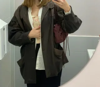 Chaqueta Vintage Piel Marrón