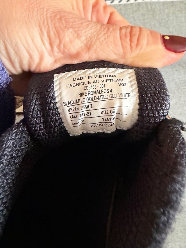 Zapatillas Nike Halterofilia Negro/Dorado