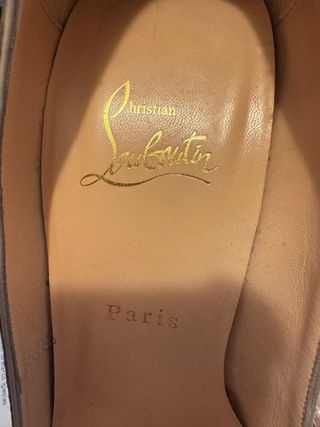 Zapatos Christian Louboutin Lady Peep Piton