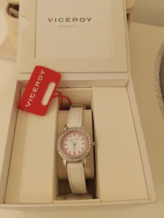 Reloj Viceroy niña blanco y rosa
