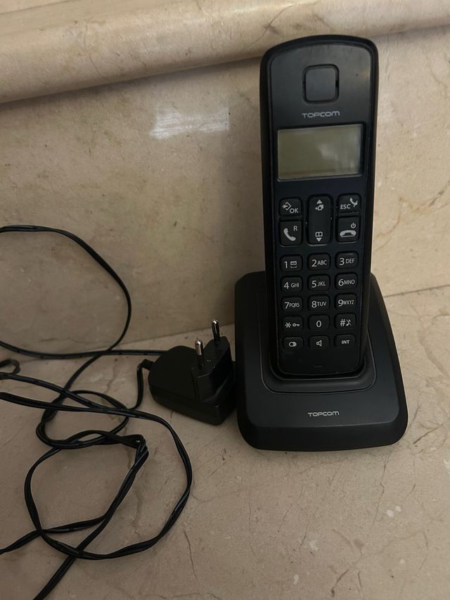 Teléfono fijo Topcom negro
