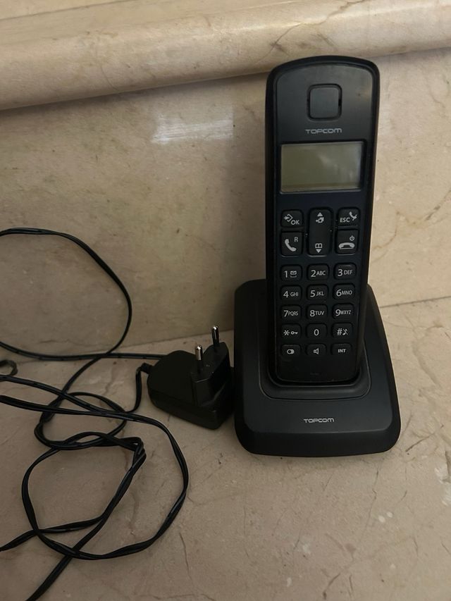 Teléfono fijo Topcom negro