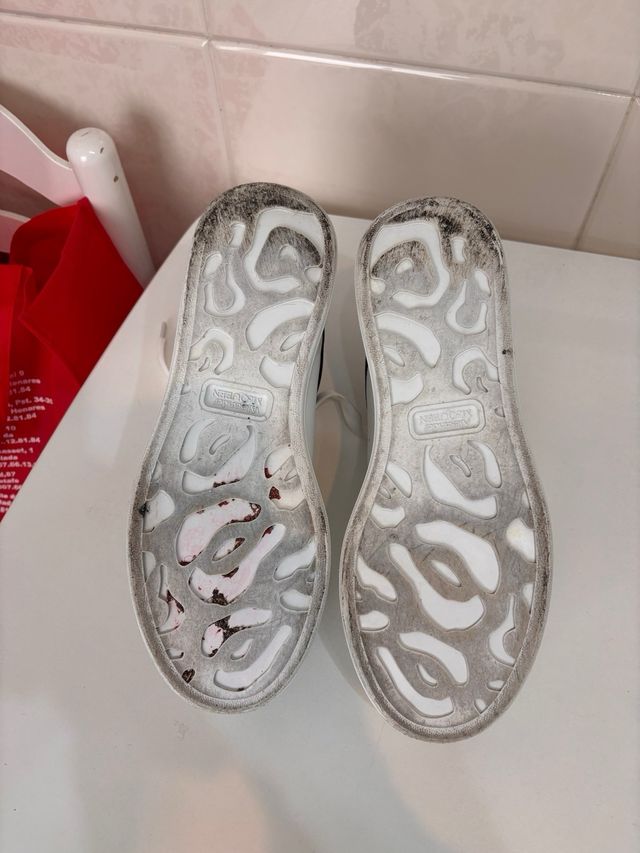 Alexander McQueen Zapatillas Blancas Negras