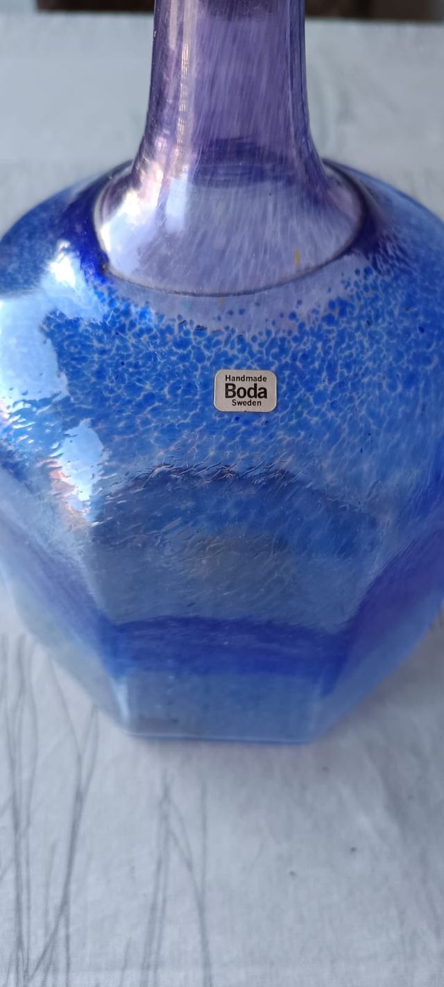 Botella decorativa de vidrio soplado Boda Sweden