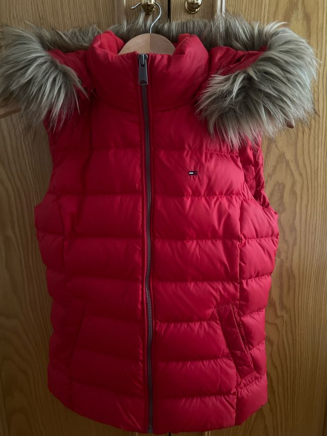 Chaleco Tommy Hilfiger Rojo con Capucha