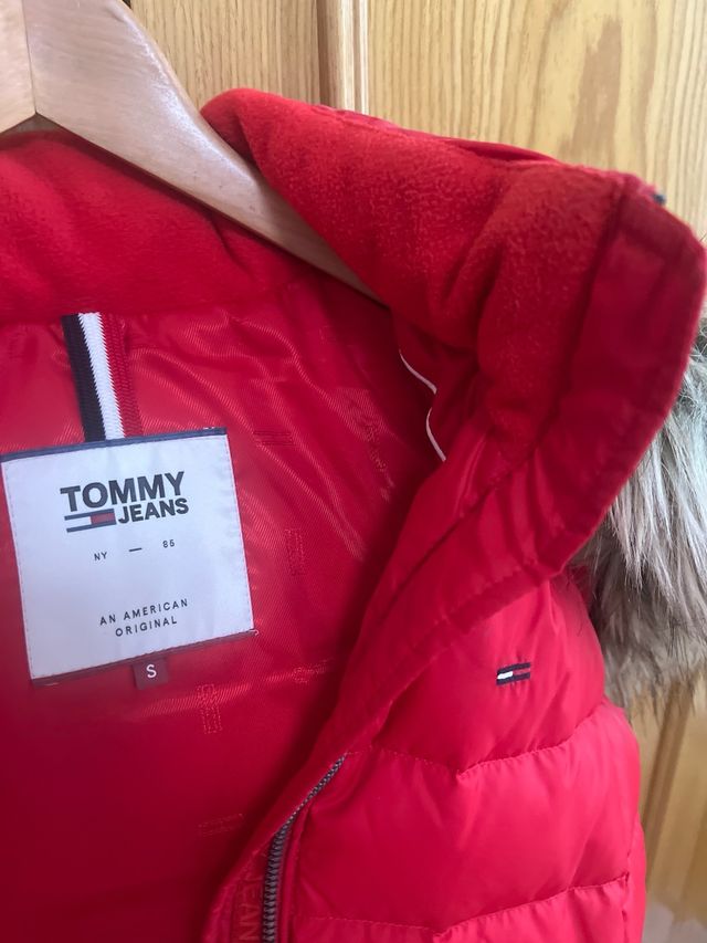Chaleco Tommy Hilfiger Rojo con Capucha