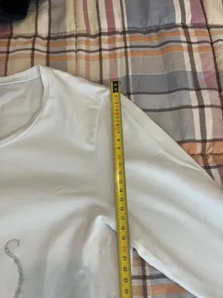 Maglia Armani Jeans donna bianca elasticizzata