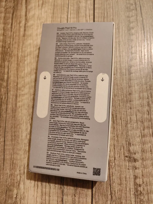 Google Pixel 10 Pro 256GB Negro sin abrir