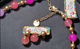 Set Collana e Orecchini Amo Venezia, in cristalli