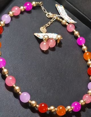 Set Collana e Orecchini Amo Venezia, in cristalli