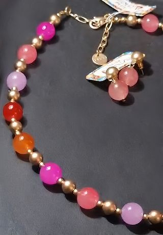 Set Collana e Orecchini Amo Venezia, in cristalli