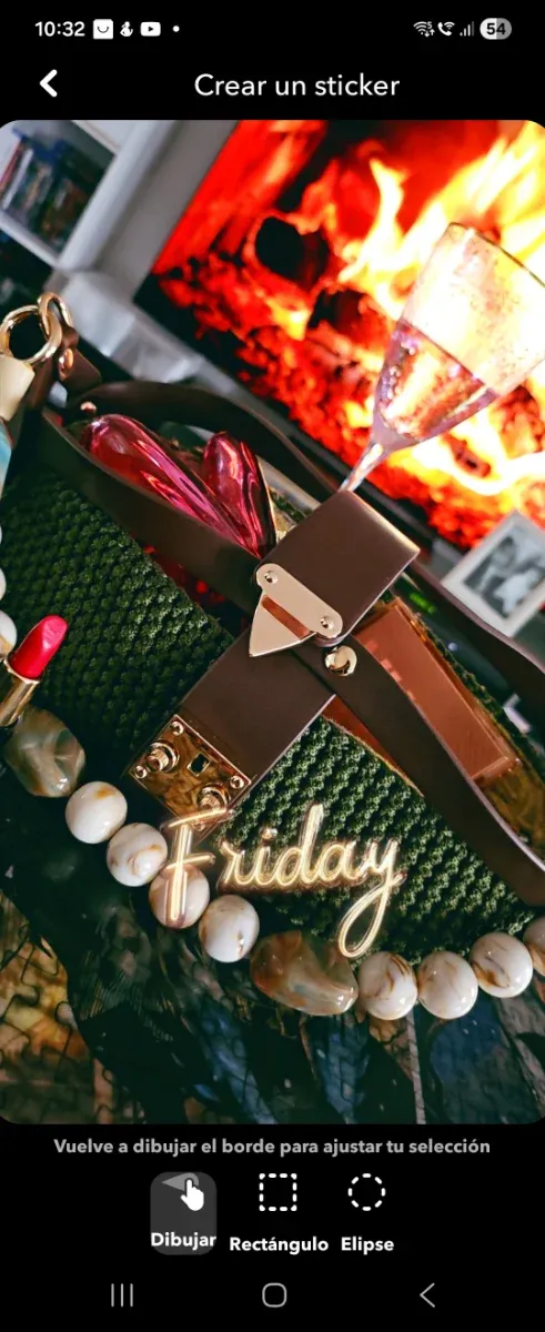 Bandolera tejida crochet verde y amarillo