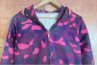 Sudadera Bape Camuflaje Rosa y Morado