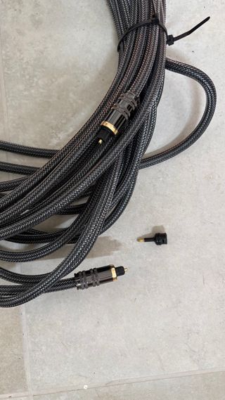 Cable óptico audio Toslink 10mts Cable coaxial 10m