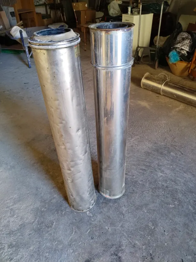 Tubos de chimenea/calefacción: codo 45º y T