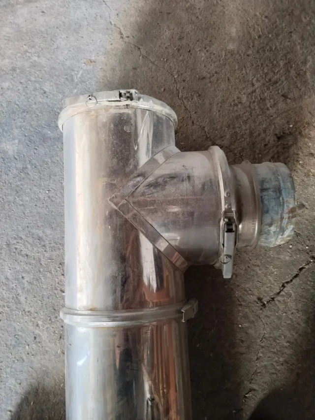 Tubos de chimenea/calefacción: codo 45º y T