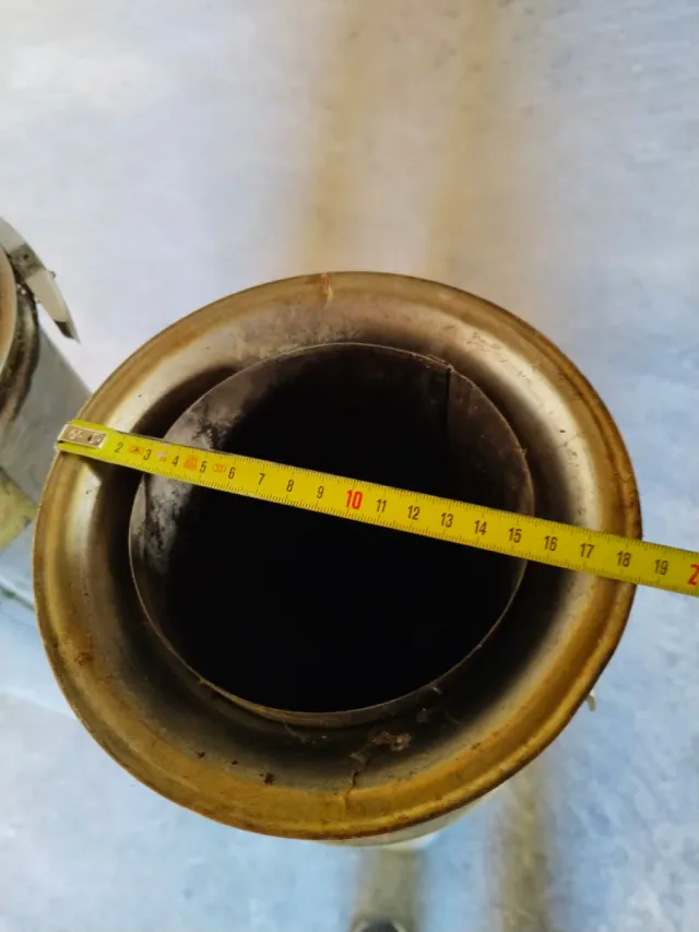 Tubos de chimenea/calefacción: codo 45º y T