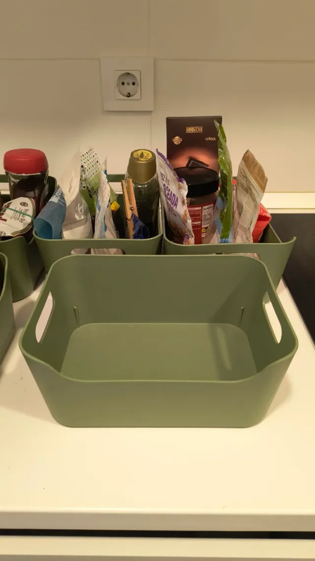 Set 5 Scatole Organizzatore Ikea Uppdatera Verde