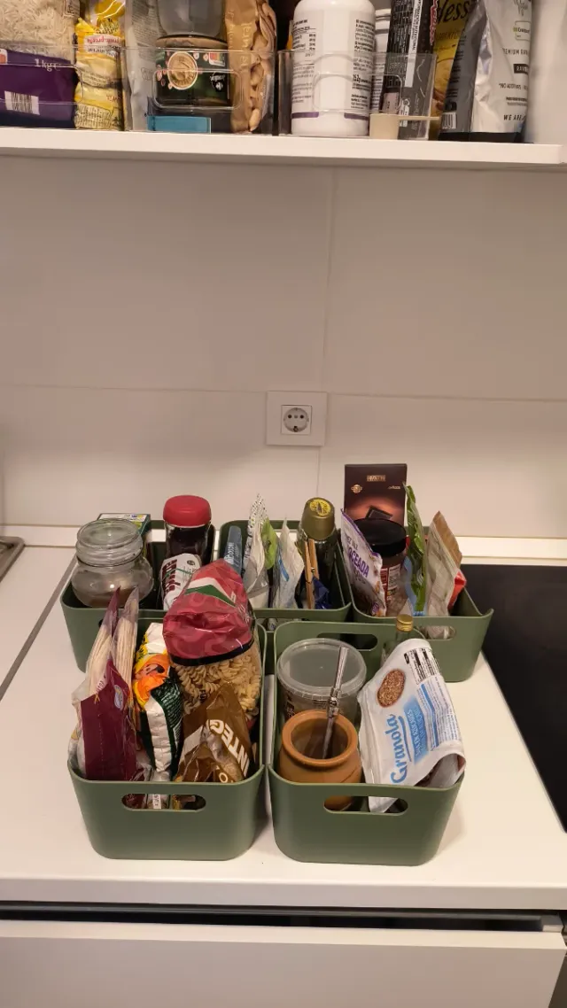 Set 5 Scatole Organizzatore Ikea Uppdatera Verde