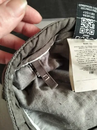 Pantaloni uomo lino verde oliva