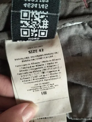 Pantaloni uomo lino verde oliva