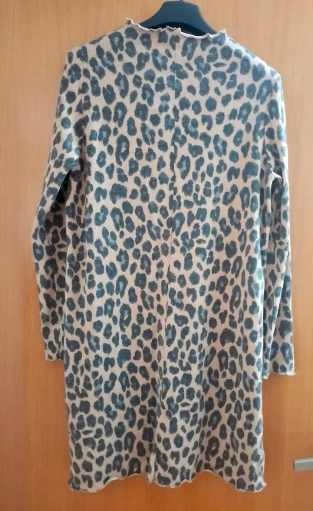 Vestido punto estampado animal print
