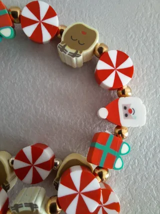 Set 11 Braccialetti Elastici Bambini Natale