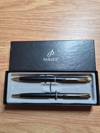 Set di penne Parker Nero e Oro
