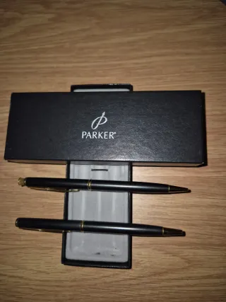 Set di penne Parker Nero e Oro