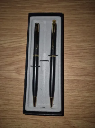 Set di penne Parker Nero e Oro