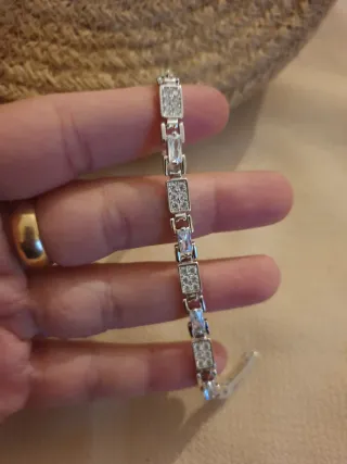 Pulsera chapada en oro y plata