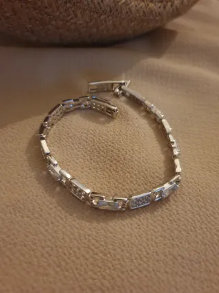 Pulsera chapada en oro y plata