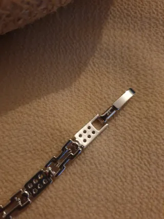 Pulsera chapada en oro y plata