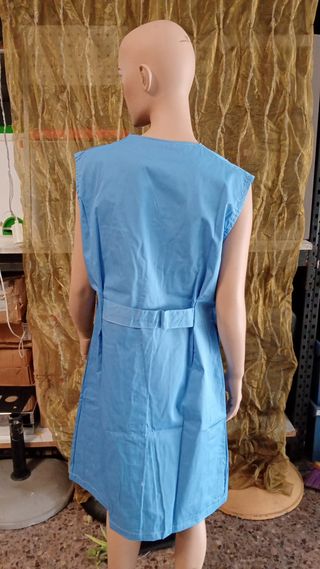 Bata de trabajo azul