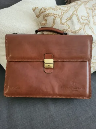 Maletín ejecutivo piel Vaporetto marrón